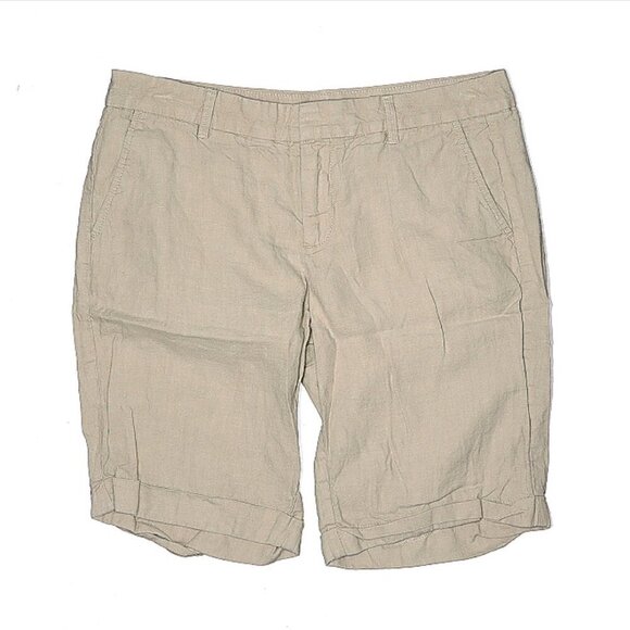 GAP Tan Linen Shorts Size 4 - Picture 1 of 3